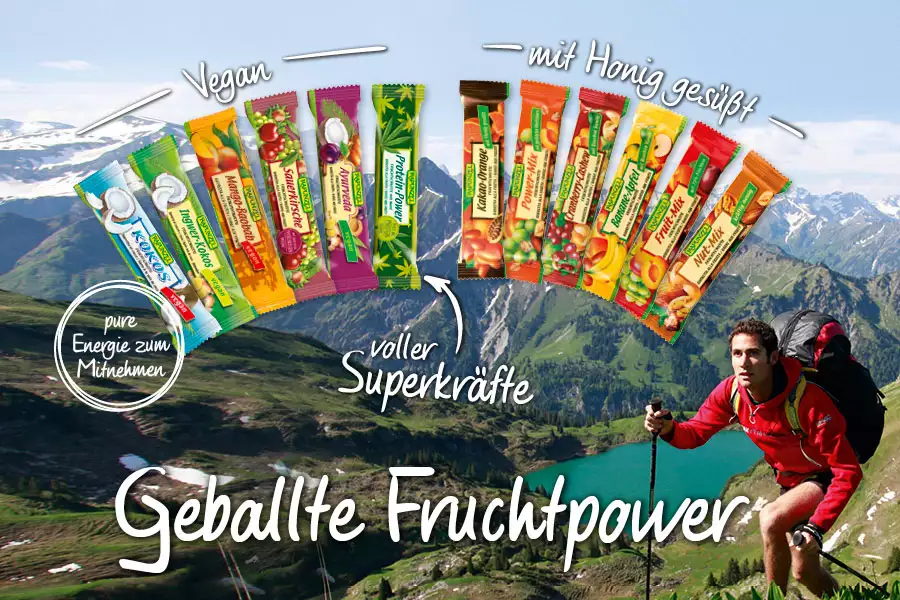 Geballte Fruchtpower mit den Rapunzel Fruchtschnitten