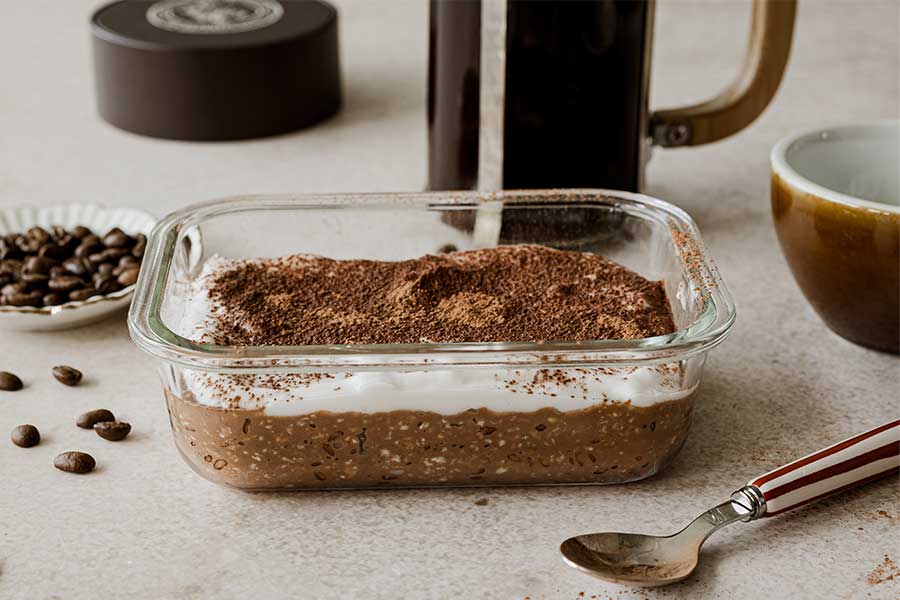 Overnight Oats Tiramisu-Style