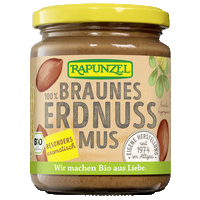 Erdnussmus braun