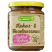 Kokos & Haselnussmus mit Dattel und Kakao