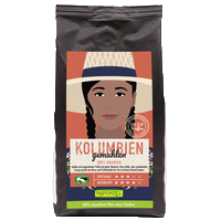 Heldenkaffee Kolumbien, gemahlen HAND IN HAND