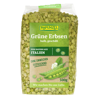 Erbsen grün, halb, geschält